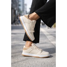 Liarca Sandrush Low Top Dayanıklı Rahat Unisex Günlük Sneaker Ayakkabı – Bej Kahve