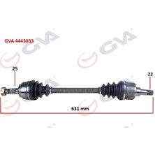GVA Komple Aks Sol Peugeot P307 00>07 Cıtroen C4 04>11 1.4-1.6 Manuel Şanzıman 00-07 631X25X22