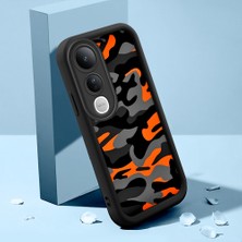 HONTINGA Vivo V50 Lite ile Uyumlu Kılıfı Düşüme Önleyici Basitlik Anti Düşme Kamera Korumali Şirin Kedi Yaratıcı Siyah Desen Yumuşak Silikon Telefon Kılıfı Kadın ve Erkek Için Uygundur K2-0415