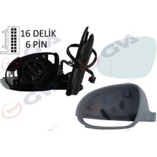 GVA Dış Dikiz Aynası Sol Golf 03> Elektrikli Isıtmalı Sinyalli Astarlı Asferik 6 Fiş VM-197EHPAL