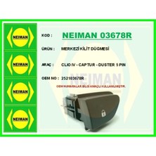 Bescher Merkezi Kilit Düğmesi Clıo Iv - Captur - Duster 5 Pın