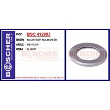 Bescher Amortisör Rulmanı Ön M131 Dks 2 Adet