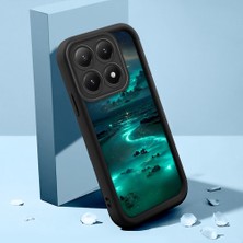 HONTINGA Xiaomi 15T ile Uyumlu Kılıfı Düşüme Önleyici Basitlik Anti Düşme Kamera Korumali Şirin Kedi Manzara Siyah Desen Yumuşak Silikon Telefon Kılıfı Kadın ve Erkek Için Uygundur K2-0416