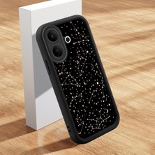HONTINGA Vıvo V60 Lite ile Uyumlu Kılıfı Düşüme Önleyici Basitlik Anti Düşme Kamera Korumali Şirin Kedi Manzara Siyah Desen Yumuşak Silikon Telefon Kılıfı Kadın ve Erkek Için Uygundur K2-0416