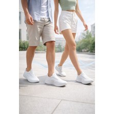 Liarca Velora Air Unisex Sneaker Hafif Nefes Alabilir Günlük Spor Ayakkabı Beyaz Gümüş