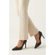 Ziya, Kadın Hakiki Deri Topuklu Ayakkabı 1611059Z1425 Kahve