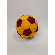 Amigurumi Galatasaray El Örmesi Ev Topu Organik Oyuncak Taraftar Topu 3+ Yaş