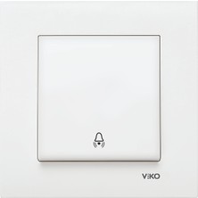 Viko Karre Beyaz Zil Anahtarı (Çerçeve Hariç) 90967X06 Viko