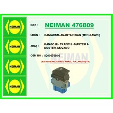 Bescher Cam Acma Anahtarı Sag Teklı-Mavı Kango Iıı - Trafıc Iı - Master Iı-Duster-Movano