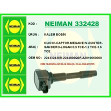 Bescher Kalem Bobin Clıo Iv-Captor-Megane Iv-Duster-Sandero-Logan 0.9 Tce-1.2 Tce-1.6 Tce