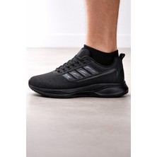 Liarca Aeron Light Unisex Sneaker Hafif Nefes Alabilir Günlük Ayakkabı Siyah Siyah
