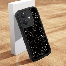 HONTINGA Oppo A3 5g ile Uyumlu Kılıfı Düşüme Önleyici Basitlik Anti Düşme Kamera Korumali Şirin Kedi Manzara Siyah Desen Yumuşak Silikon Telefon Kılıfı Kadın ve Erkek Için Uygundur K2-0416