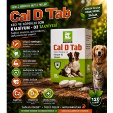 Nanbell Cal D Tab – Kedi ve Köpekler Için Kalsiyum + D3 Takviyesi 120 Tablet | Kemik ve Diş Gelişimini Destekler