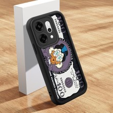 HONTINGA Oppo Reno 14 Pro 5g ile Uyumlu Kılıfı Düşüme Önleyici Basitlik Anti Düşme Kamera Korumali Şirin Kedi Yaratıcı Siyah Desen Yumuşak Silikon Telefon Kılıfı Kadın ve Erkek Için Uygundur K2-0415