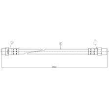CAVO Fren Hortumu Arka Bmw E36 93>00 2 Adet