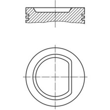 Mahle Motor Piston Segman 0.60 P306-P405-P806 2.0 16V XU10J2/XU10J2C 5mm Çukur 86.60MM 4 Adet