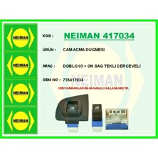 Bescher Cam Acma Dugmesı Doblo 05 > On Sag Teklı Cercevelı