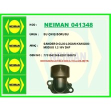 Bescher Su Çıkış Borusu Sandero-Clıo-Logan-Kangoo-Modus 1.2 16V D4F