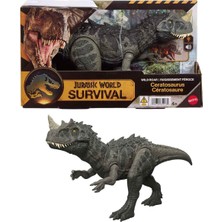 Sesli Jurassic World Kükreyen Dinozor Figürü Film Serisi 30 cm JGB87 - Ceratosaurus JKL77