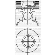 YENMAK Motor Piston Segman Boxer-Jumper-Movano-Ducato-Master 2.8 Td 94.40 Çap Std Çukurlu 4 Adet