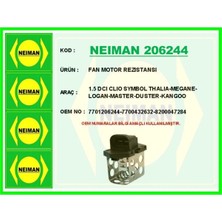 Bescher Fan Motor Rezıstansı 1.5 Dcı Clıo Symbol Thalıa-Megane-Logan-Master-Duster-Kangoo