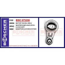 Bescher Motor Takozu Arka Master Iıı-Movano 2010 > 2.3 Dci-Cdti