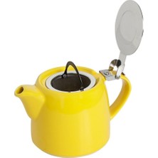 PremiumPort Sarı Chai Süzgeçli Demlik 600CC, Pratik ve Şık Çay Demleme Kabı