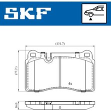 Skf Ön Balata Touareg 3.0 V6 Tdı-3.2 V6-3.6 V6 Fsı 05AUDI Tt 09 Rangerover Iıı Sport 05 0986TB2931