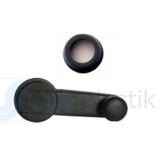 SPK Cam Açma Kolu Pullu Siyah R9-R12-TOROS 4 Adet