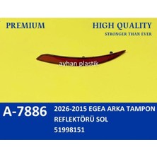 Ayhan Arka Tampon Reflektörü Sol Fıat Egea Sedan 15 >