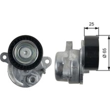 Gates Kayıs Gergı Rulmanı Mercedes W204 C204 W205 S205 C218 W212 W166 X218 Kutuklu