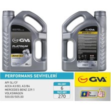 GVA Motor Yağı 20W50 3 Lt Platınum Mineral Apı Sl/cf 6 Adet