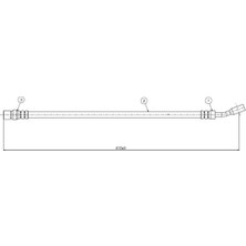 CAVO Ön Fren Hortumu Opel Astra G-Zafıra A 98> 2 Adet