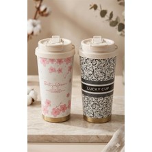 Twenkle 520 ml Paslanmaz Çelik 304 Kalite Kişisel Termos Bardak - Sızdırmaz Kapaklı Mug