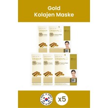 Dermal Beyazlatıcı ve Nemlendirici Altin Özlü Kolajen Maske 23 gr 5 Adet
