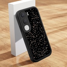 HONTINGA Vıvo Y31 5g ile Uyumlu Kılıfı Düşüme Önleyici Basitlik Anti Düşme Kamera Korumali Şirin Kedi Manzara Siyah Desen Yumuşak Silikon Telefon Kılıfı Kadın ve Erkek Için Uygundur K2-0416