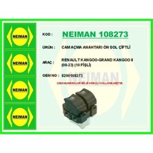 Bescher Cam Açma Anahtarı Ön Sol Çiftli Renault Kangoo-Grand Kangoo Iı 08-23 10 Fişli