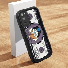 HONTINGA Samsung Galaxy S20 Fe ile Uyumlu Kılıfı Düşüme Önleyici Basitlik Anti Düşme Kamera Korumali Şirin Kedi Yaratıcı Siyah Desen Yumuşak Silikon Telefon Kılıfı Kadın ve Erkek Için Uygundur K2-0415