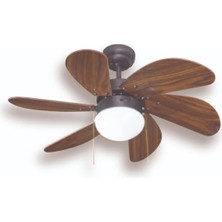Kendal 6 Kanatlı Ahşap Dekoratif Tavan Vantilatörü 60W KCF280 60W
