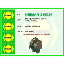 Bescher Cam Açma/kapama On Sol Cıftlı - Sıyah Master Iı-Trafıc Iı