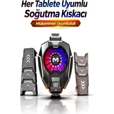 Deanb DL005 LCD Gösterge Rgb Işık Plaka Radyatör Sessiz 2,2/12,9inch Tablet Telefon Soğutucu 7500RPM