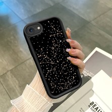 HONTINGA iPhone Se 2020 ile Uyumlu Kılıfı Düşüme Önleyici Basitlik Anti Düşme Kamera Korumali Manzara Siyah Desen Yumuşak Silikon Telefon Kılıfı Kadın ve Erkek Için Uygundur K2-0416