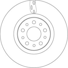 TRW Ön Fren Aynası Disk Fıat Egea 16 1.0 1.3 Mtj 1.4 1.5 1.6 Mtj 5 Bijon DIŞ:284MM K:24MM