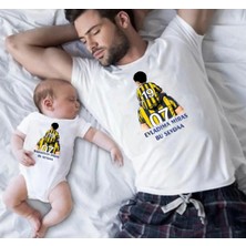 Taraftar Kanarya Babamdan Miras Bu Sevda Tişört Zıbın(Gözüken 1 Adet Zıbın Fiyatıdır.)