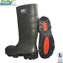 Esranın Dünyası Pollyboot Vega 45 Numara Çelik Blu Çizme Poliüratan