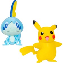 Jazwares Pokemon Battle 2'li Figür Seti POK/PKW3355-B - Pikachu ve Sobble