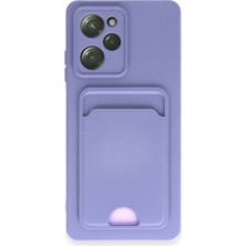 Sylar Poco X5 Pro 5g Kılıf Kelvin Kartvizitli Silikon - Lila