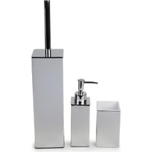 Kobos Kare Banyo Seti Parlak Krom