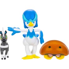 Jazwares Pokemon Battle 3'lü Figür Seti POK/95155-F - Blitzle-Quaxwell-Kabuto