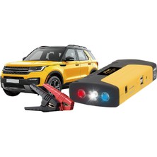 CoverZone JP-S151 | Araç Akü Takviye Cihazı 50800MAH Taşınabilir Akü Takviye Cihazı 12V Benzinli Araç Çalıştırma USB Şarj Acil Aydınlatma 300A Start 600A Peak 160X75X28MM